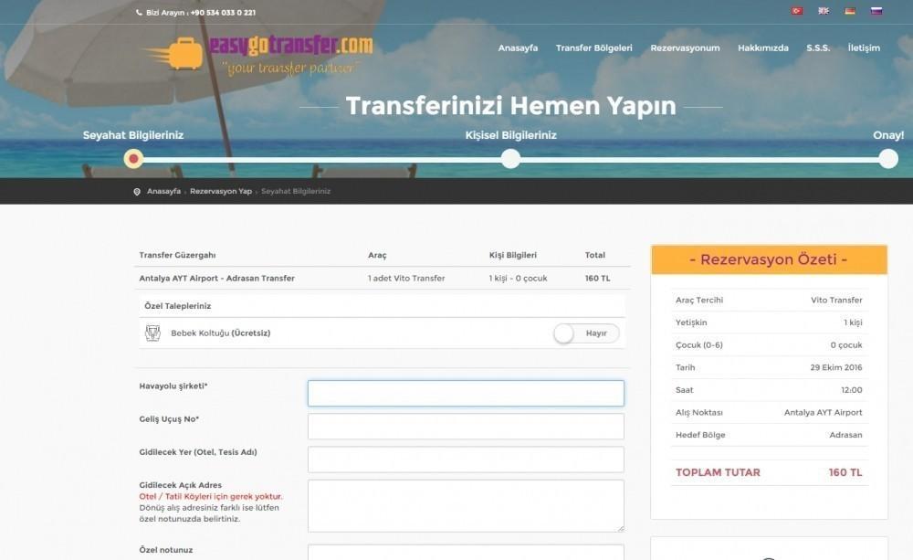 EasyGoTransfer.com Online  Transfer Sistemi görselleri