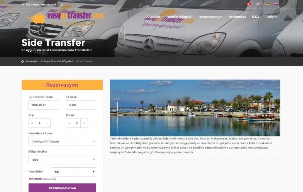 EasyGoTransfer.com Online  Transfer Sistemi görselleri