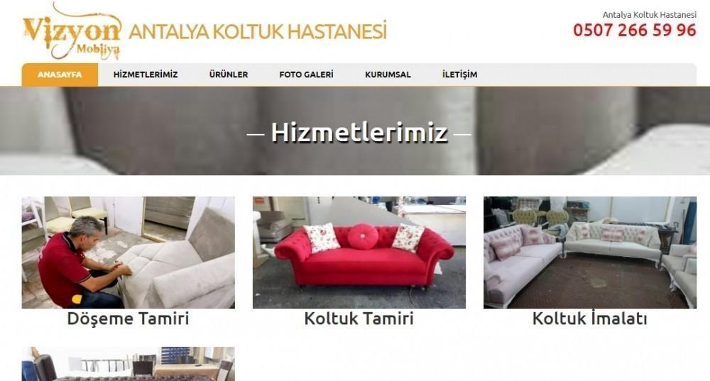 Vizyon Mobilya Antalya Koltuk Hastanesi Antalya Web Tasarım İşleri