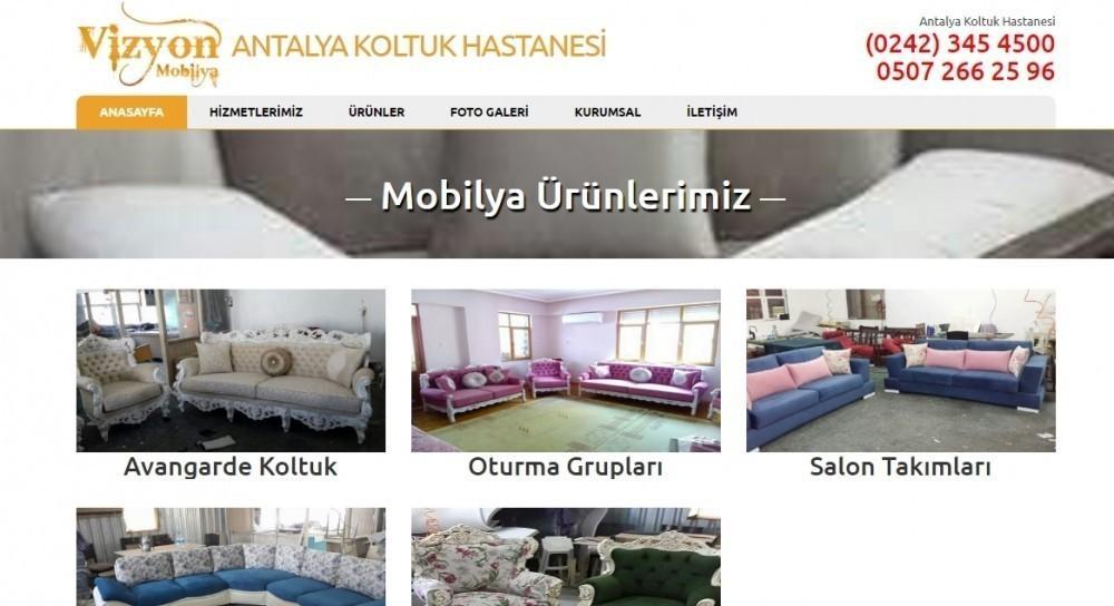 Vizyon Mobilya Antalya Koltuk Hastanesi Antalya Web Tasarım İşleri