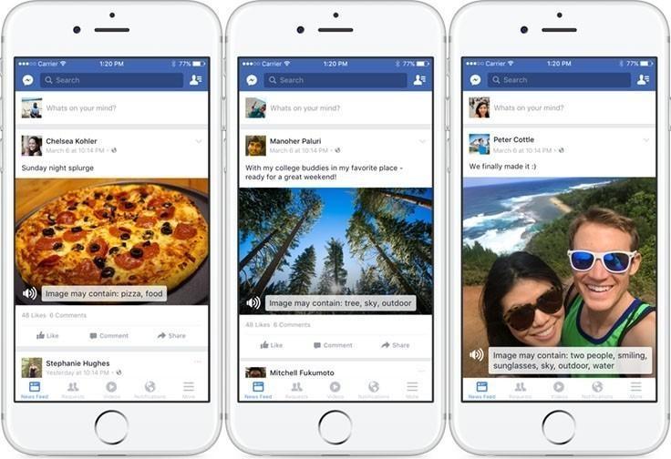 Facebook'tan Görme Engelliler İçin Görsel Tanıma Yeniliği